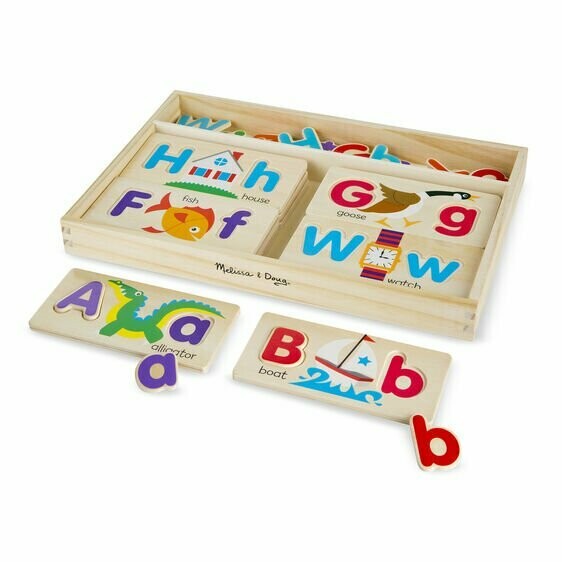 Classic Wooden ABC Picture Boards