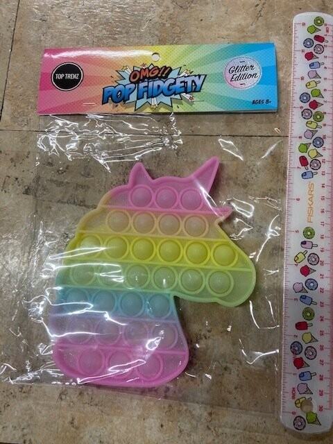 Glitter Unicorn OMG Pop Fidgety