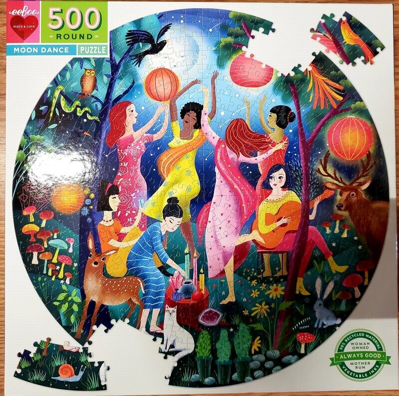 EeeBoo 500 pieces  round puzzles Moon Dance