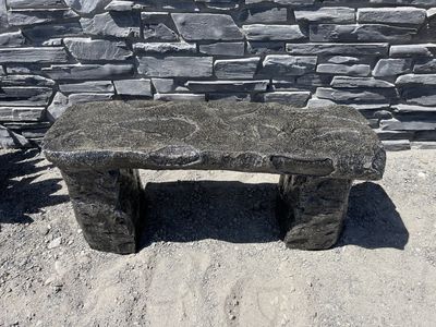 Medium Rock Bench w/ Textured Top (39" Long)
