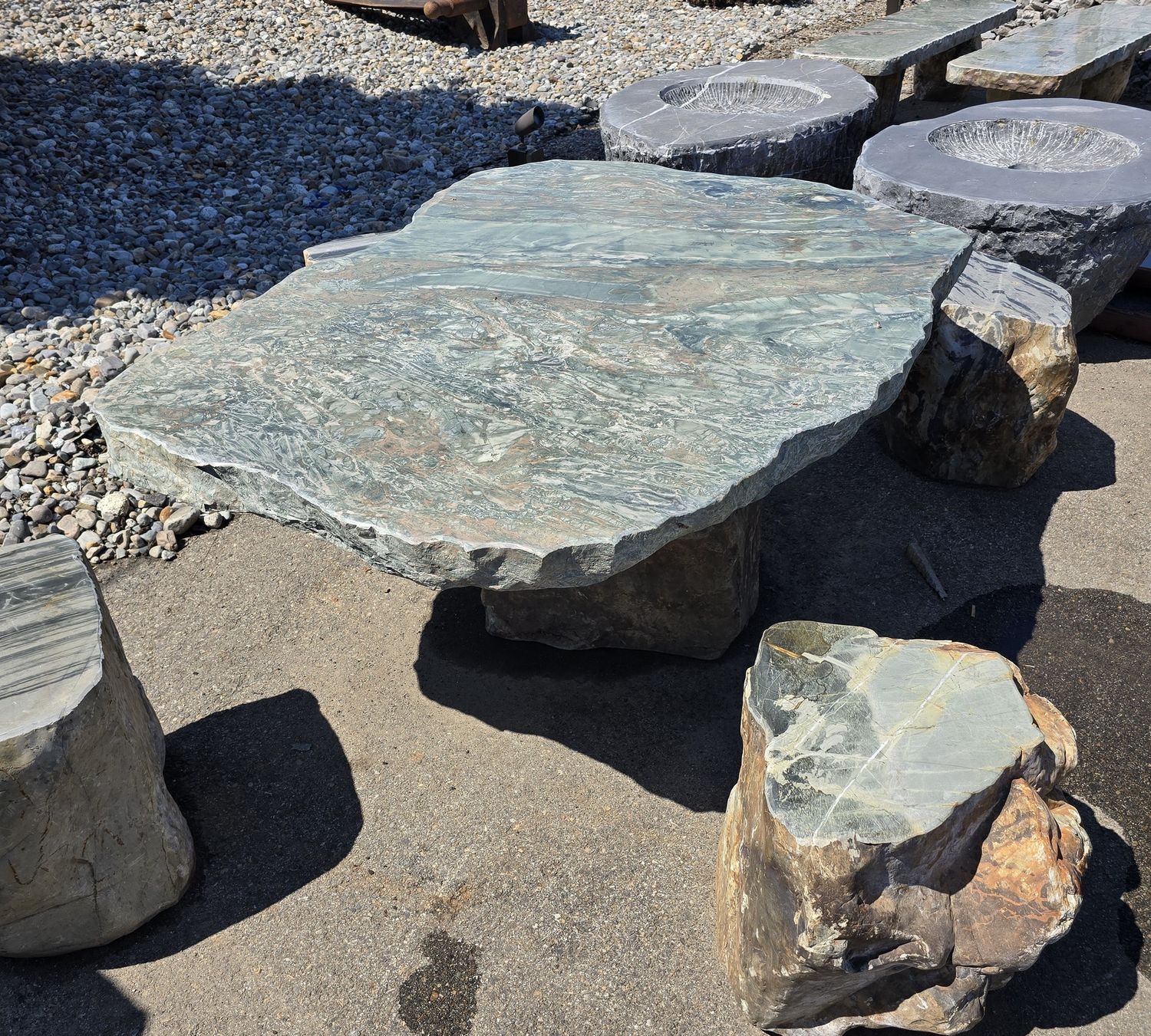 Jade Table and Chairs
