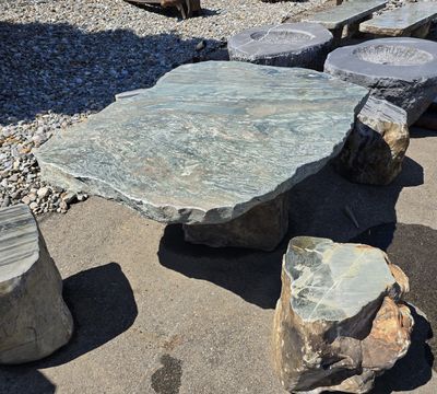 Jade Table and Chairs