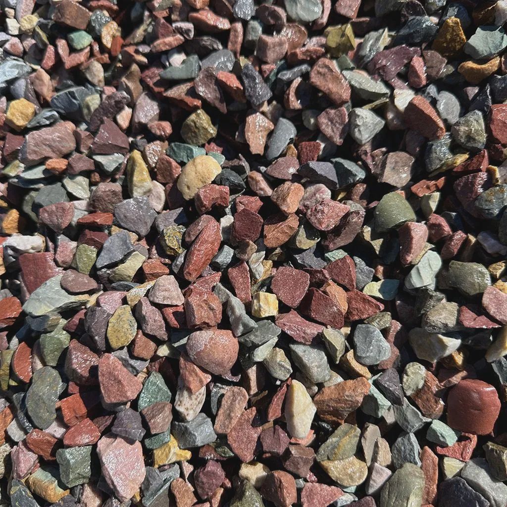 Montana Rainbow Rock 3/4 Chips - Super Bag (3000 lbs)