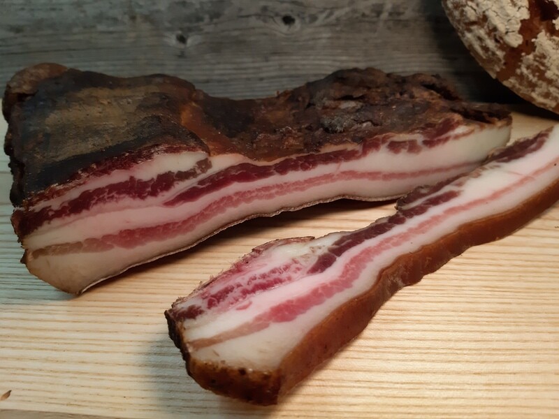 Bio-Bauchspeck ohne Pökelsalz - Biohof Portisch