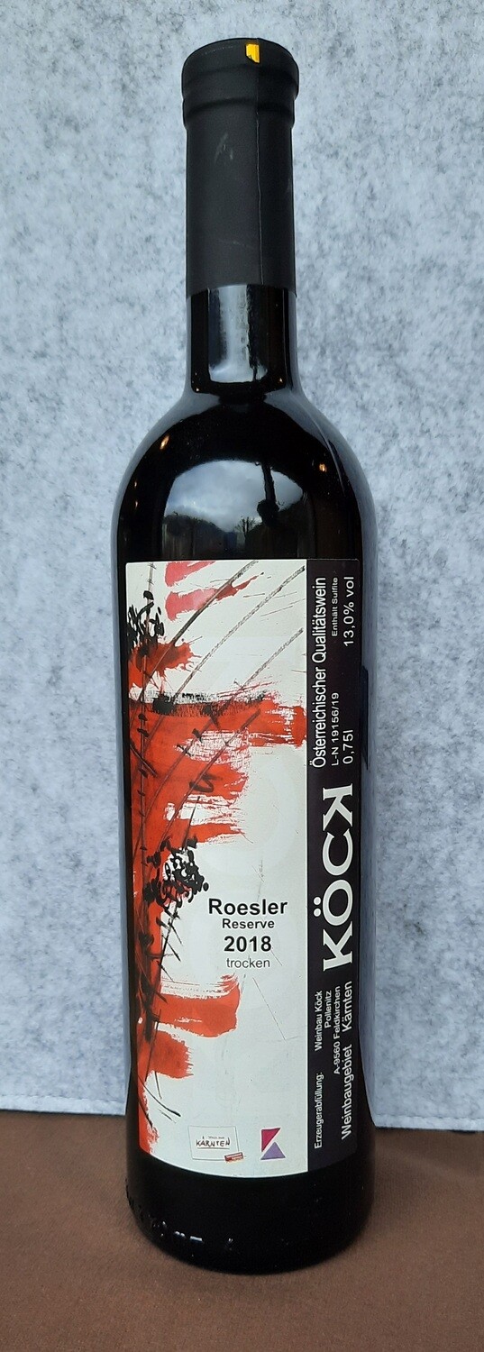Rösler Reserve 2018 0,75l - Weinbau Köck