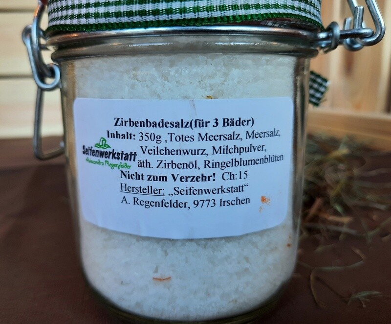 Zirben-Badesalz - Seifenwerkstatt Irschen