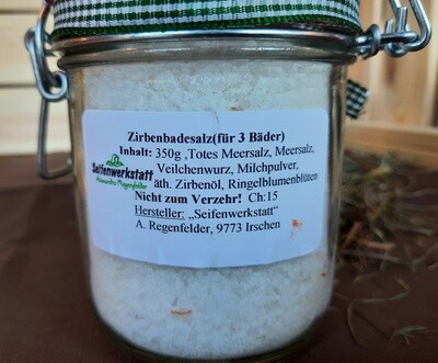 Zirben-Badesalz - Seifenwerkstatt Irschen
