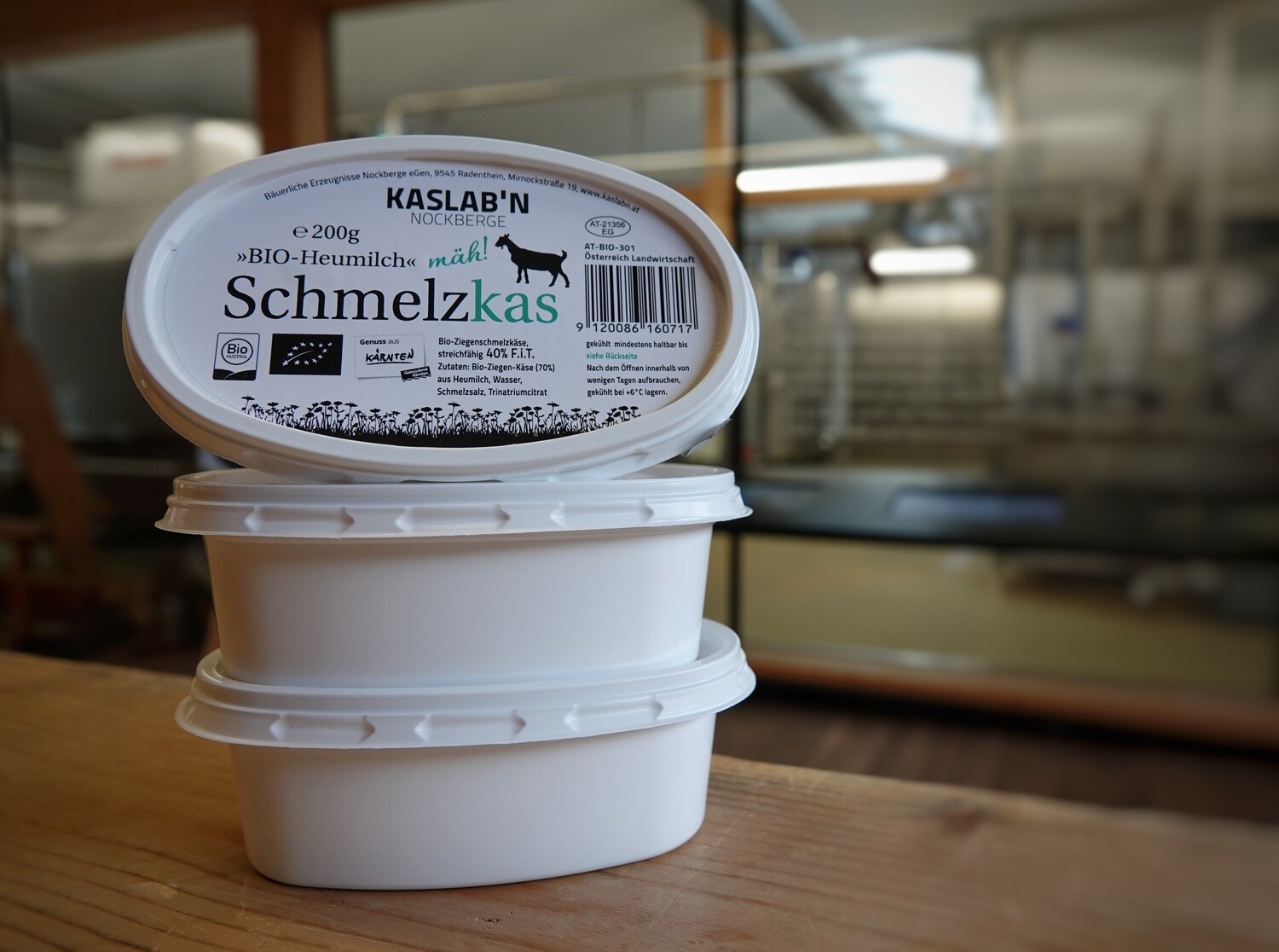 Bio-Heumilch Schmelzkäse Ziege - Kaslab´n Nockberge