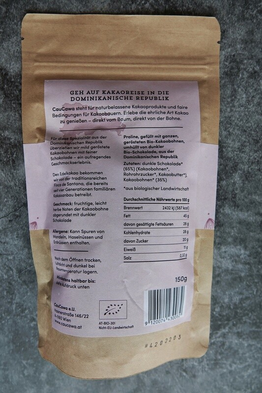 Schokolierte BIO-Kakaobohnen - Caucawa