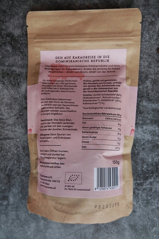 Schokolierte BIO-Mandeln - Caucawa