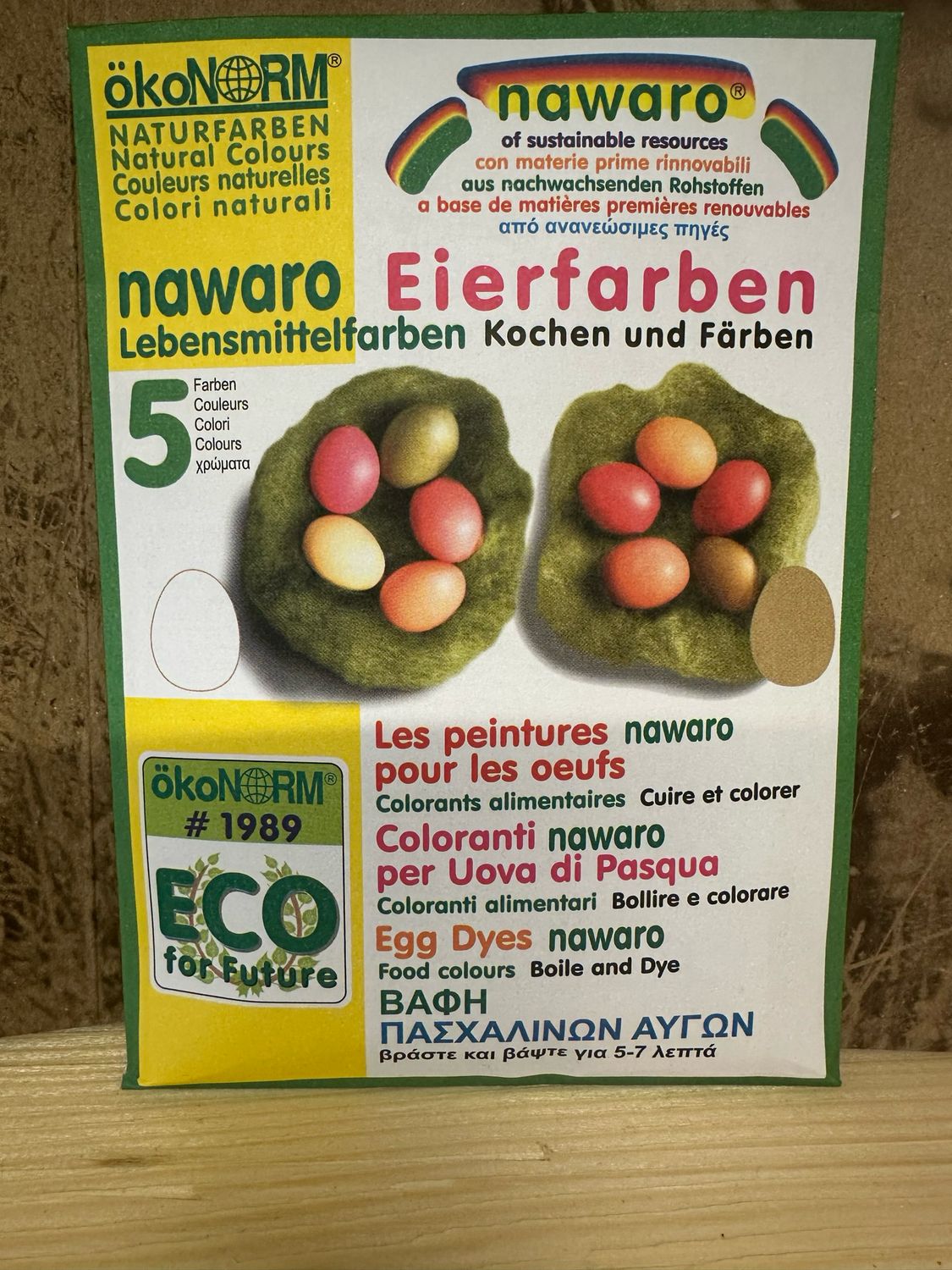 Natürliche Eierfarben