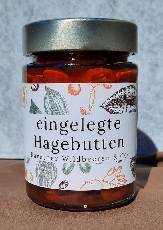 Eingelegte Hagebutten - Kärntner Wildbeeren & Co