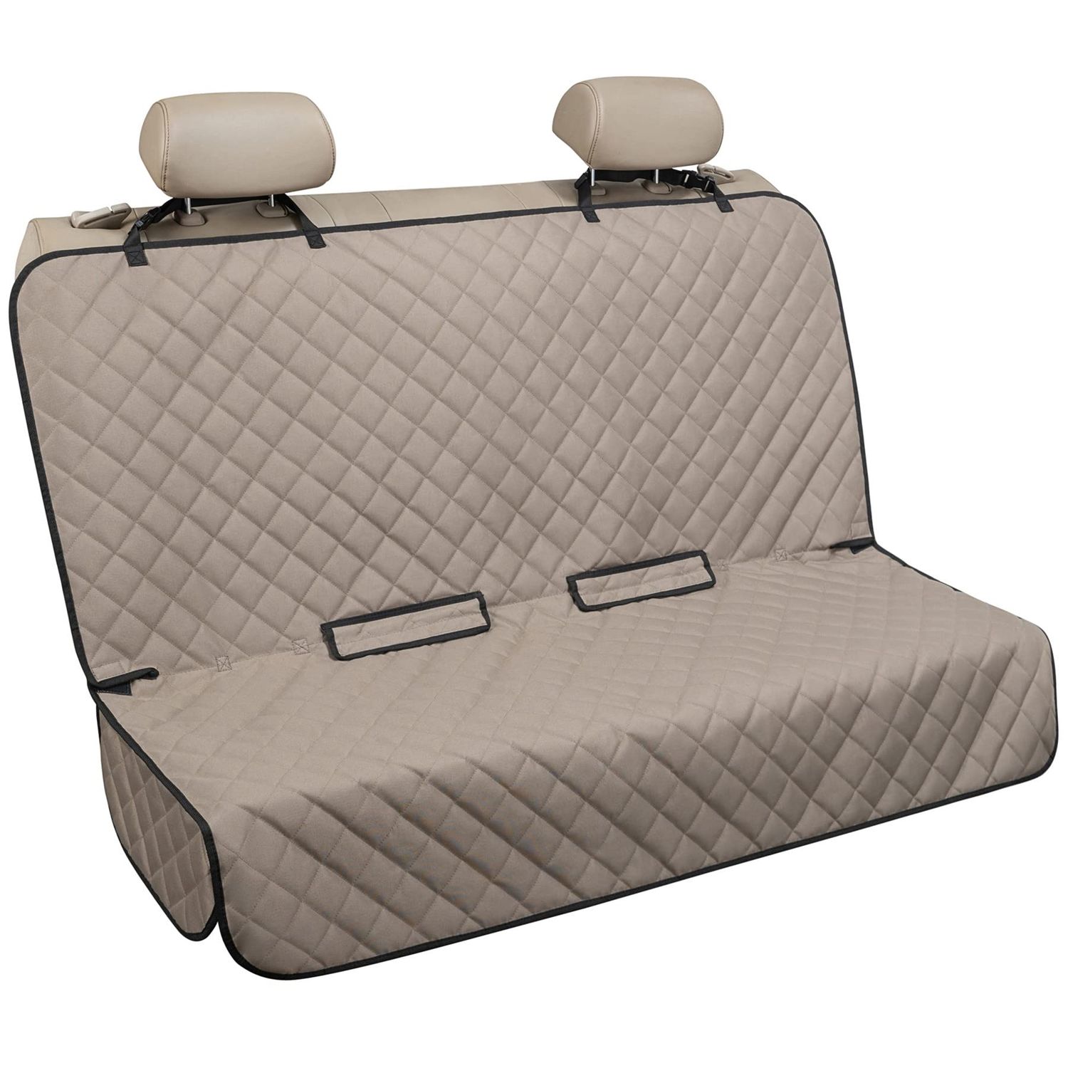 Bench Car Seat Cover Protector - Waterproof, Heavy-Duty and Nonslip Pet Car Seat Cover for Dogs with X-Large Size Fits for Large SUVs &amp; Trucks