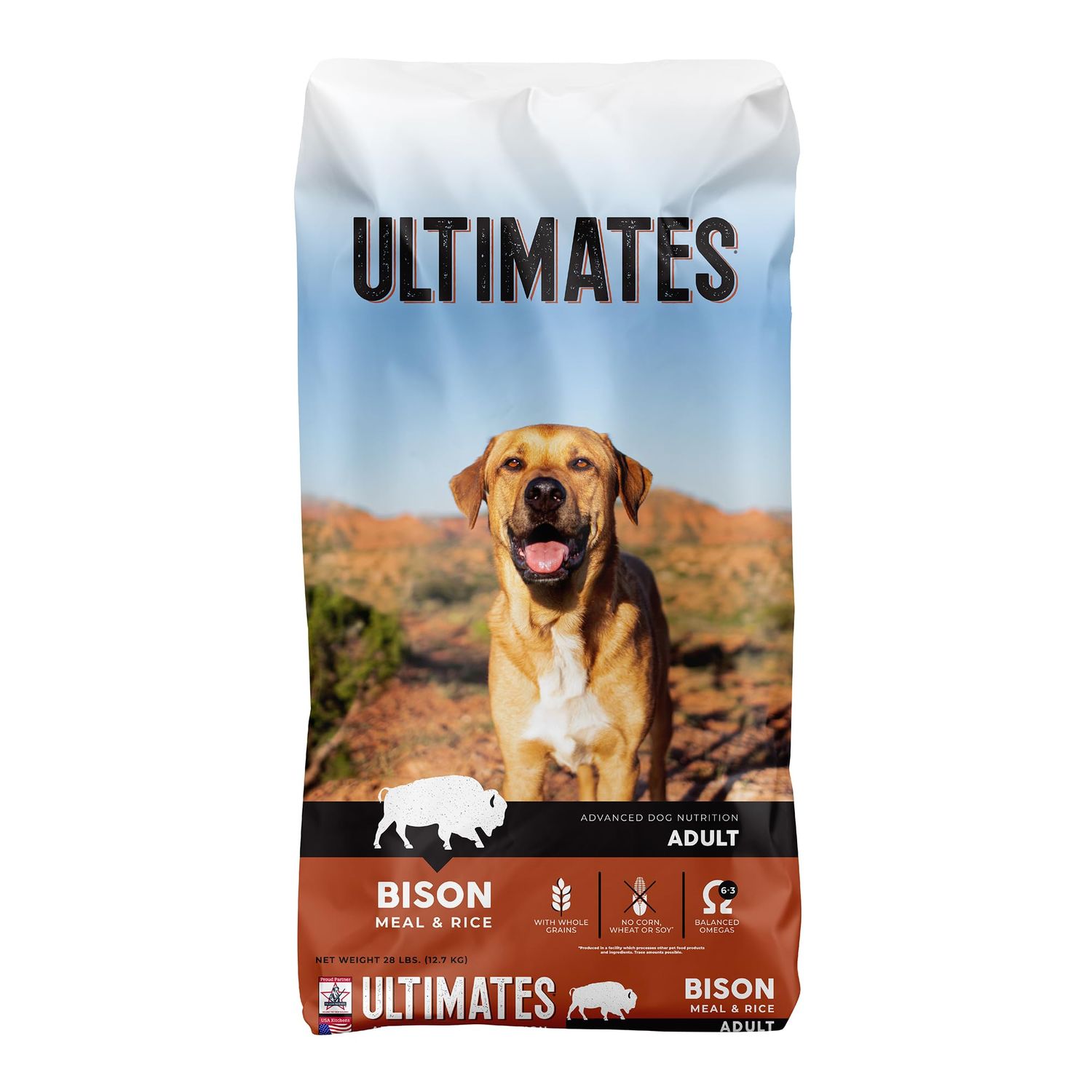 Ultimates Bison Meal &amp; Rice Dry Dog Food (28 lb. Bag)