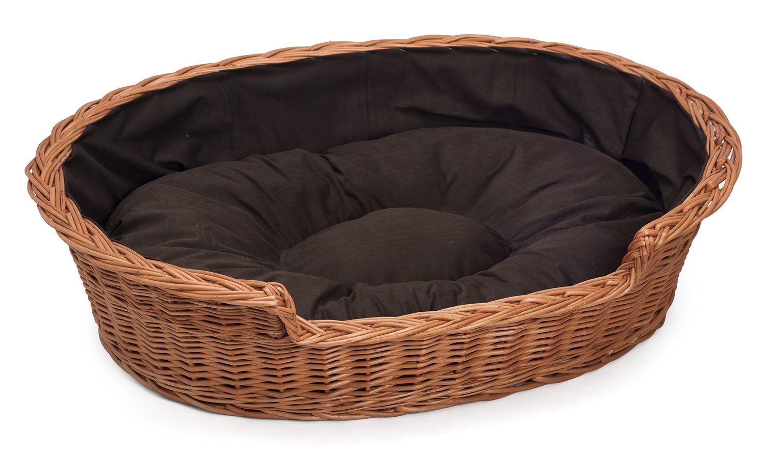 Dog Bed Basket, Small, Dark