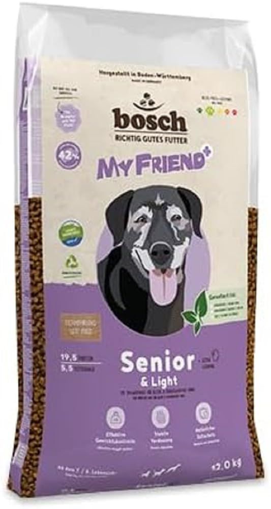 Bosch My Friend+ Dog Senior &amp; Light Dry Dog Food for Older and Overweight Dogs 1 x 12 kg