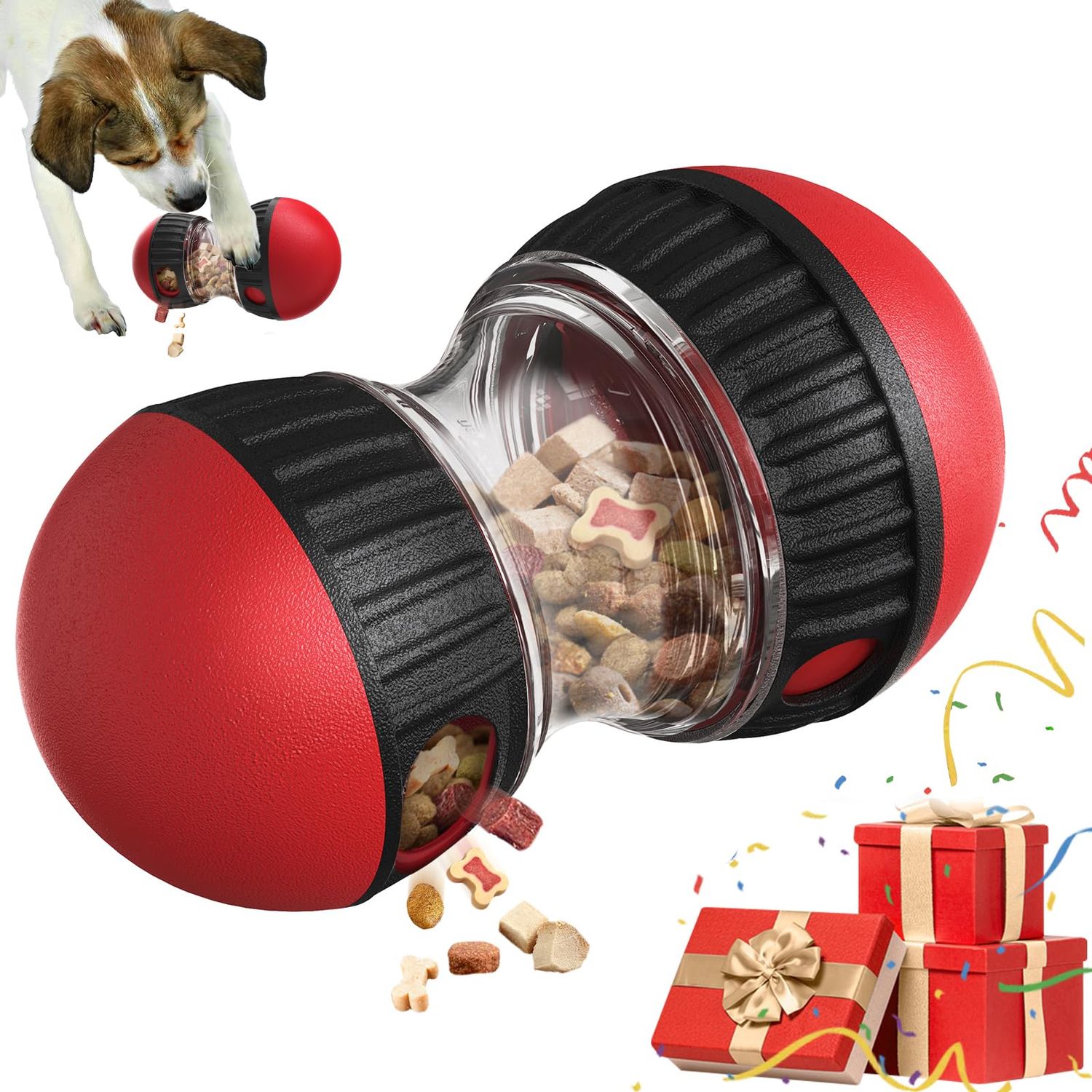 Dog Toy Intelligence, Slow Feeder for Dogs to Improve Digestion, Fun Interactive Dog Toy for Food Dispensing, Unleash Fun and Snacks