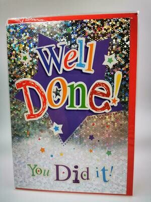 Card- "Well Done!"/ " Congratulations"
