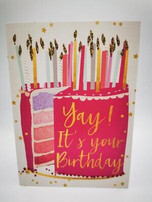 Card- "Birthday!" 4 F