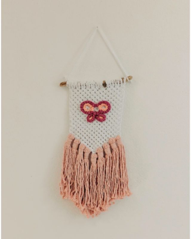 Κρεμαστό Μακραμέ Πεταλούδα