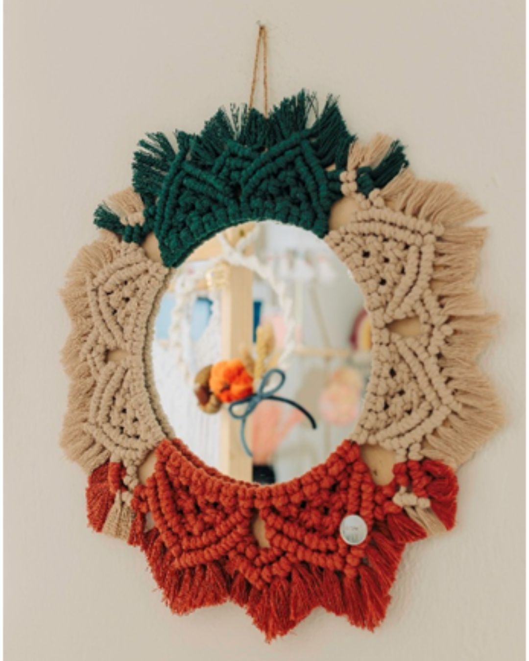 Καθρέφτης Μακραμέ