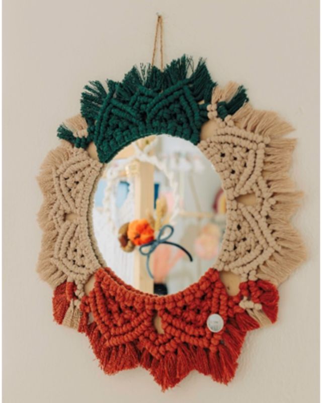 Καθρέφτης Μακραμέ