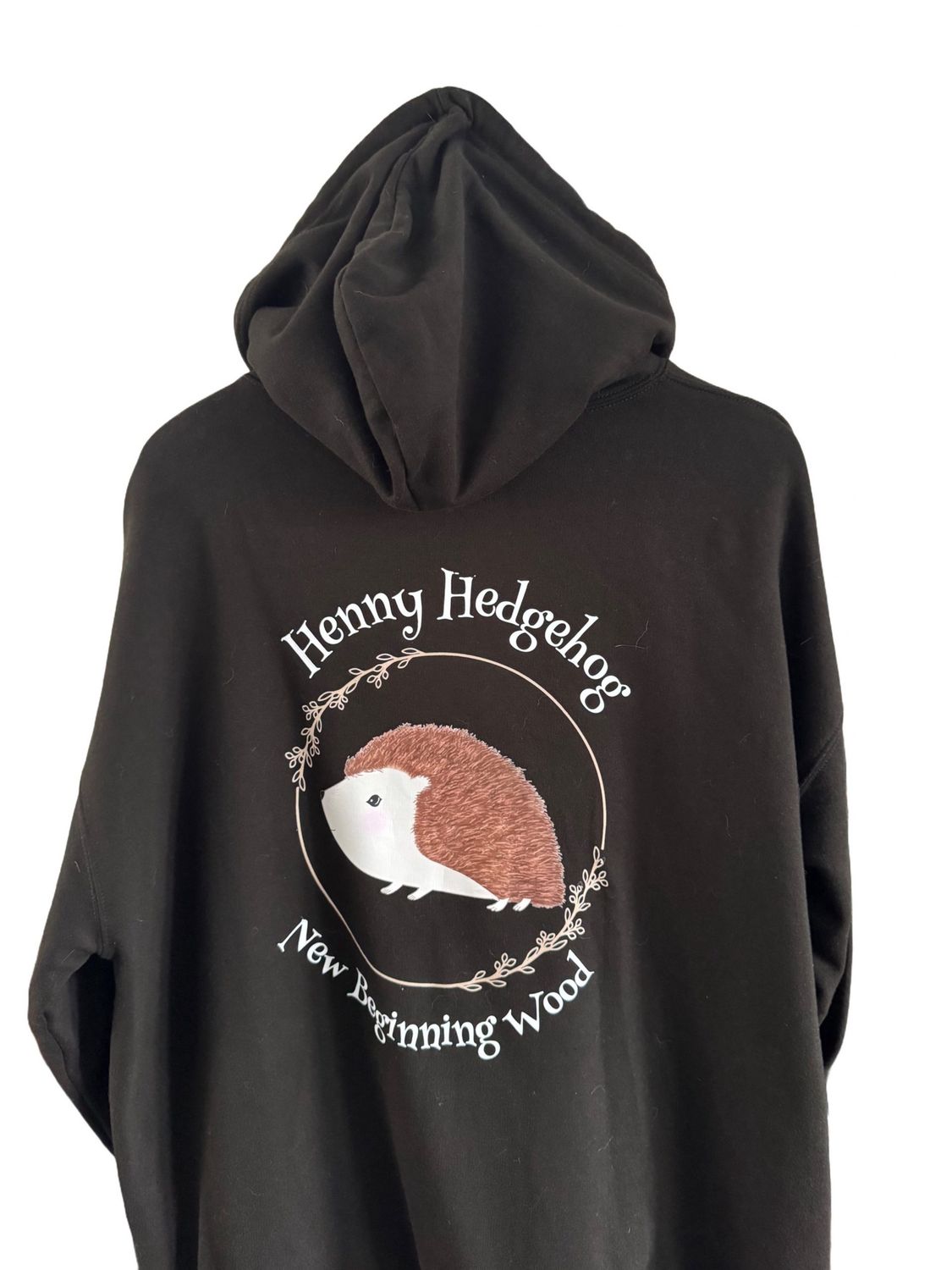 Henny Hedgehog Hoodie - Adults, Colour: Black, Size: S
