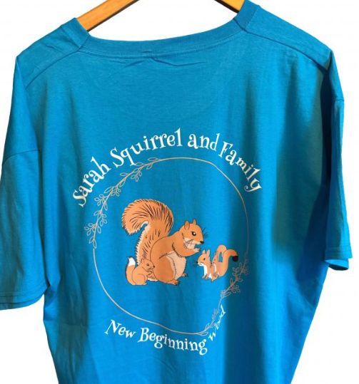 Sarah Squirrel and Family T-Shirt- Adults