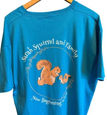 Sarah Squirrel and Family T-Shirt- Adults