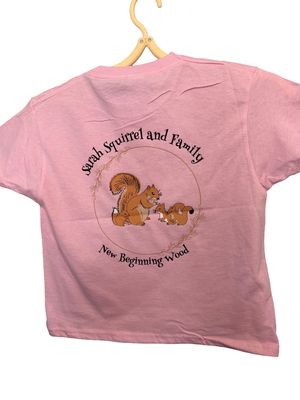 Sarah Squirrel and Family T-Shirt- Kids