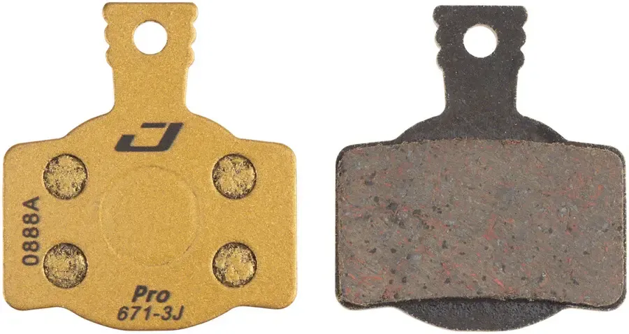 Jagwire, Pro Semi-Metallic, Disc Brake Pads, Shape: Magura MT8/Campagnolo H11, Semi-Metallic
