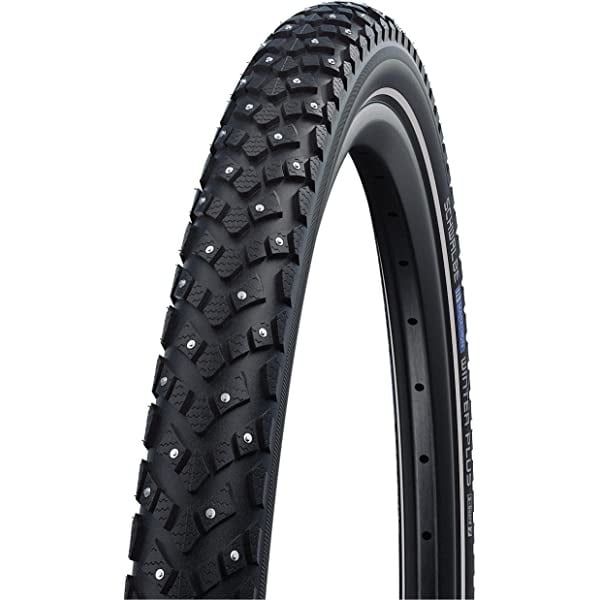 Schwalbe, Marathon Winter Plus, Tire, 26''x2.00, Wire, Clincher, Winter, SmartGuard, 67TPI, Black (Studded)