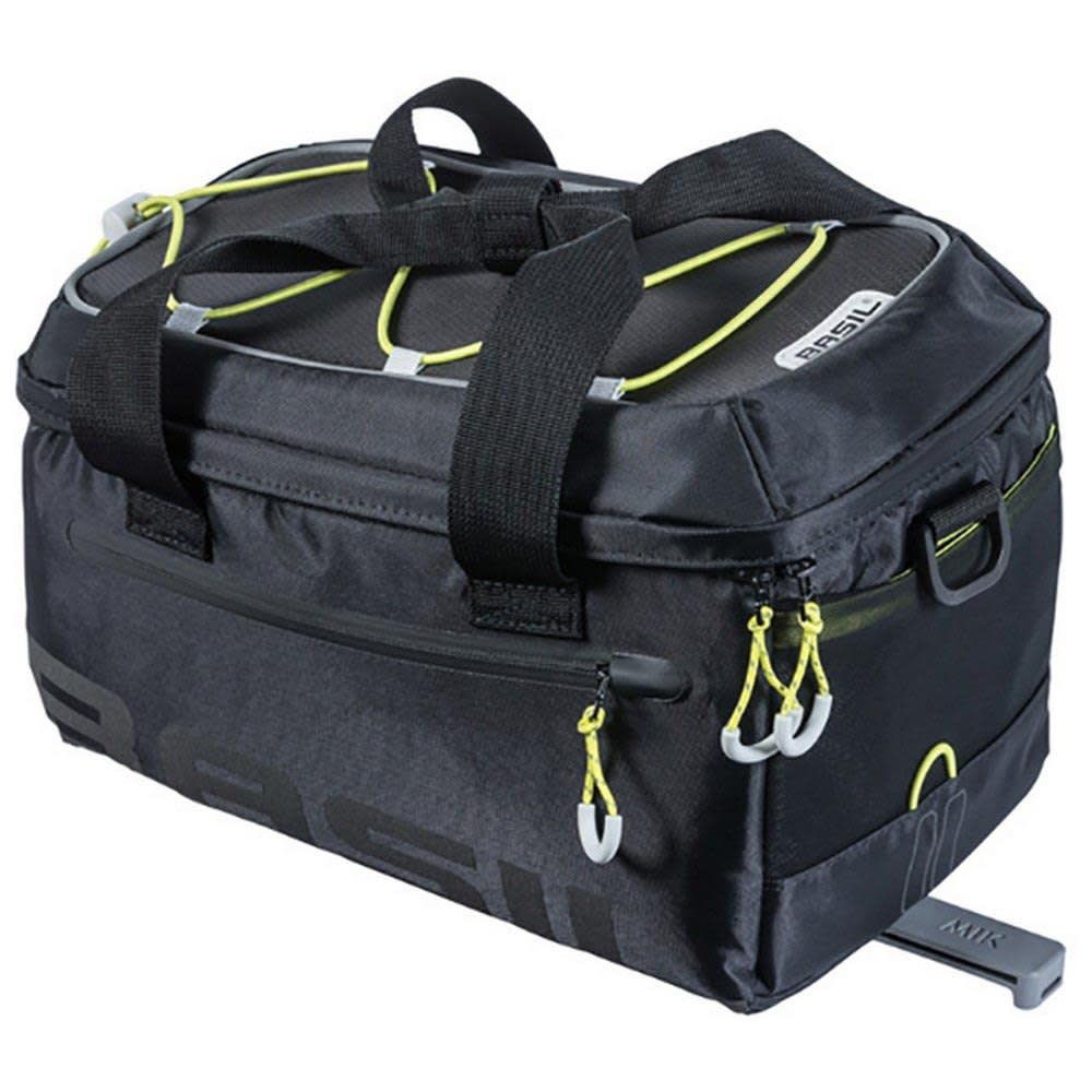 Basil, Miles MIK, Trunk Bag, 7L, Black/Lime