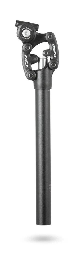 SR Suntour NCX Suspension Seatpost: 27.2 x 350mm, 50mm Travel, Black