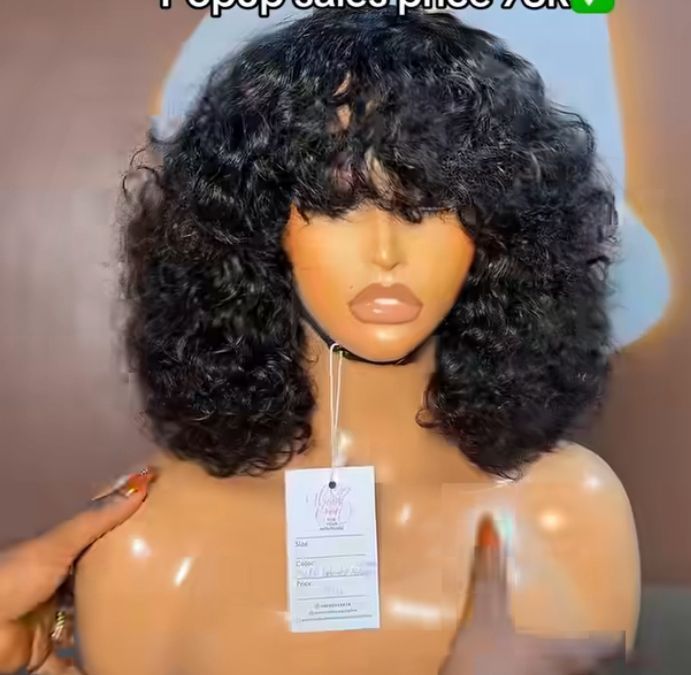 Peluca sin frontal 12 pulgadas