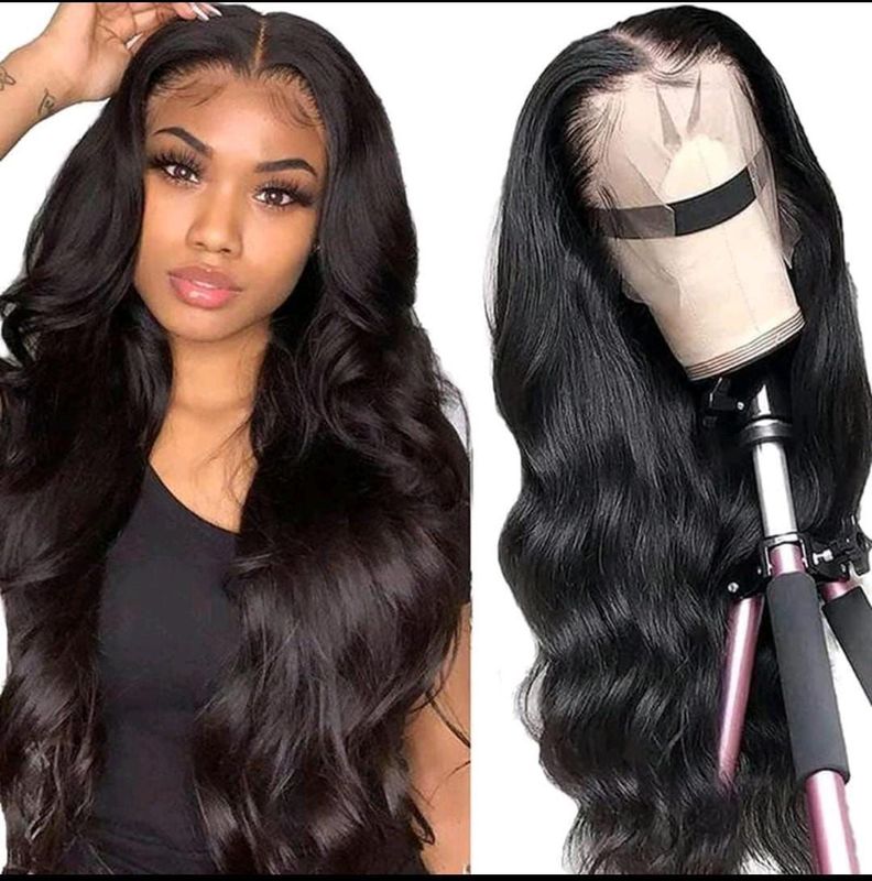 Peluca ondulada de oreja a oreja 24 pulgadas