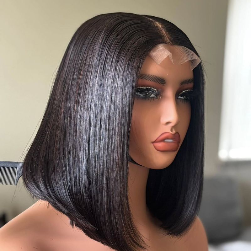 Peluca lisa frontal 4*4 12 pulgadas