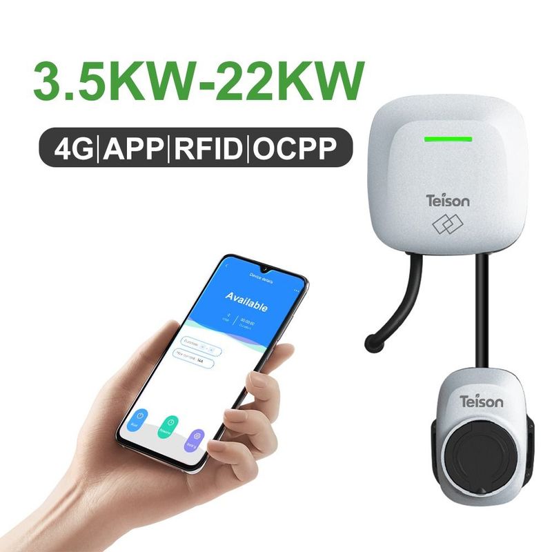 AC Smart Mini EV-Wallbox mit Steckdose