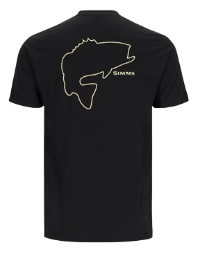SIMM'S MS BASS OUTLINE T-SHIRT BLACK