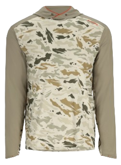 SIMM'S MS SOLARFLEX HOODY STONE/GHOST CAMO STONE-L