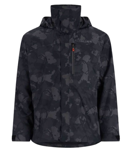 MS SIMMS CX HOODY -FULL ZIP GHOST CAMO BLACK