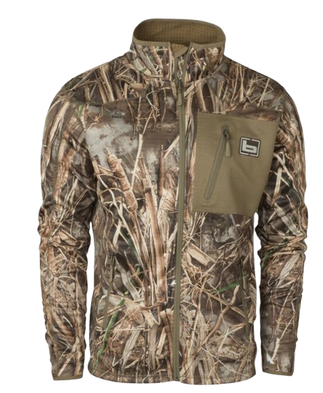 Banded Mid-Layer Fleece Jacket-MAX7