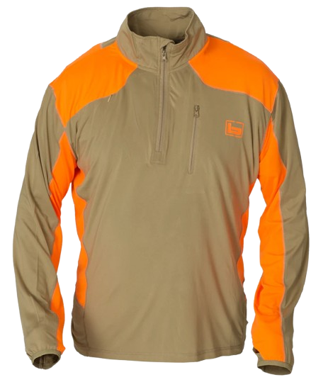 Banded Tech Stalker 1/4 Zip Pullover-Blaze