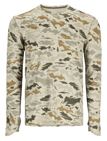 SIMM'S MS SOLARFLEX CREW STONE/GHOST CAMO STONE/STONE-M