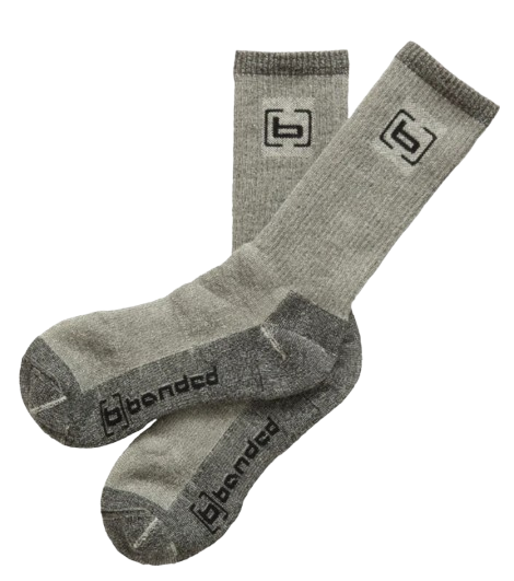 Banded RedZone Wool Wader Calf Sock-Gray