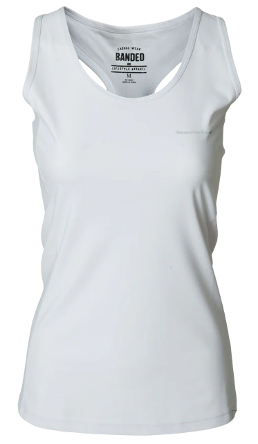 Women's Acc Raceback Tank-White