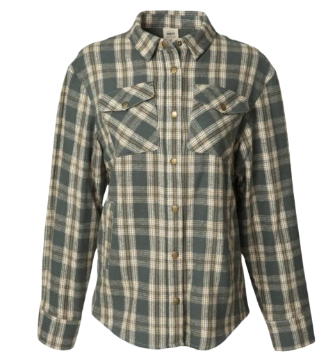 WM Backroads ShirtJac-Charcoal Plaid