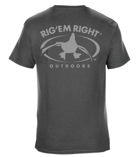 Rig'em Right Logo Tee - Heather Gray
