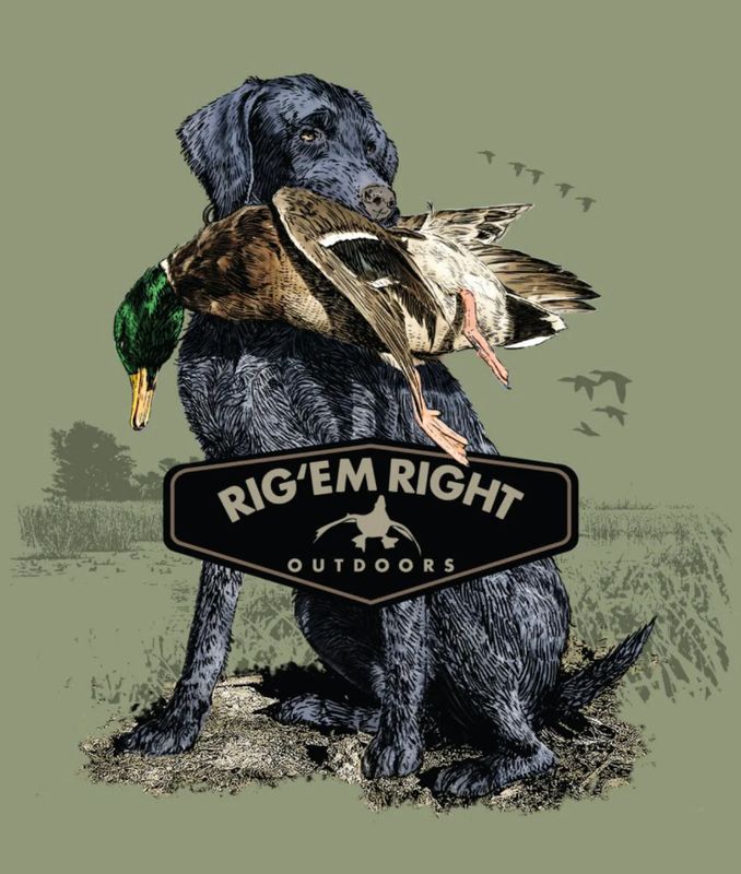 Rig'em Right Retriever Tee - Sage