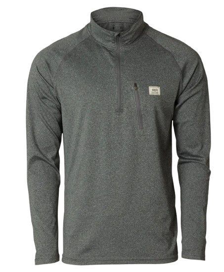 Banded Fastpacking Performance 1/4 Zip-Charcoal